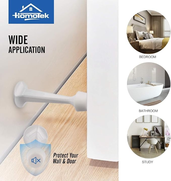 HOMOTEK 36 Pack Heavy Duty Solid Rigid Door Stop - Image 6