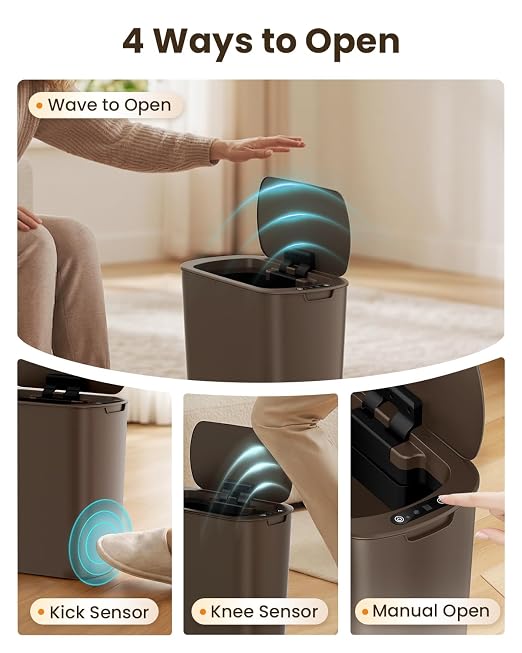 Cesun 5 Gallon Automatic Bathroom Trash Can - Image 2