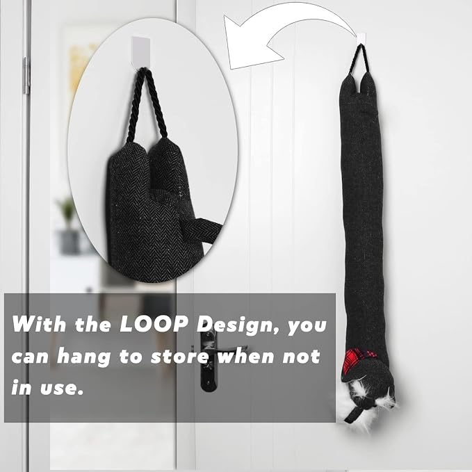 36 Inch Heavy Duty Under Door Draft Stopper, Cute Animals Shape Door & Window - Image 8
