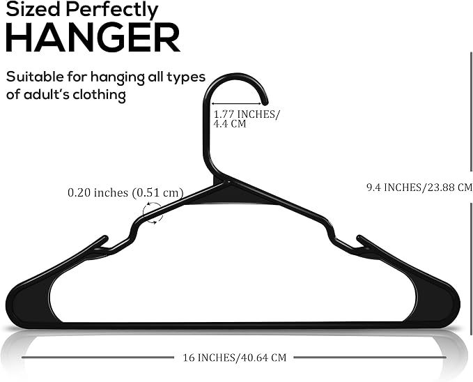 Utopia Home Clothes Hangers 60 Pack - Image 2