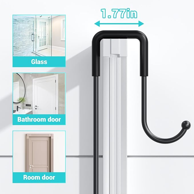 Over the Door Shower Caddy Hanging: No Drill Rustproof Shower Organizer - Image 5