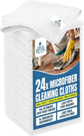 DAN RIVER 24-Pack White Microfiber Towels – Ultra Absorbent, Lint Free Towels & by DanRiver