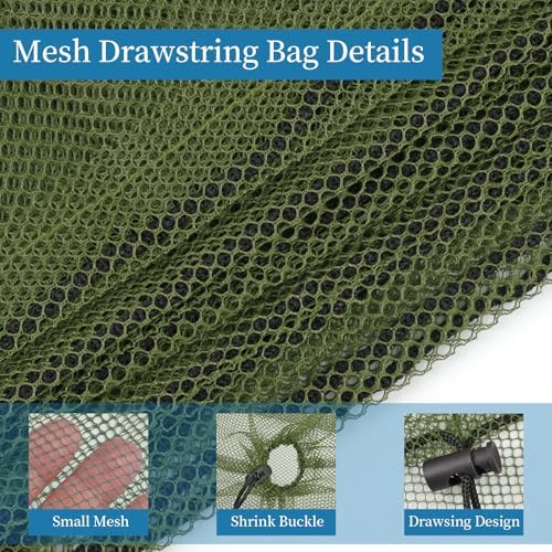 6 Pack Mesh Drawstring Bags - Image 3