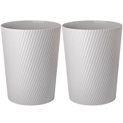 UUJOLY Small Bathroom Trash Can Wastebasket Garbage Can, 2 Pack | Open-Top by UUJOLY