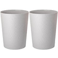 UUJOLY Small Bathroom Trash Can Wastebasket Garbage Can, 2 Pack | Open-Top by UUJOLY