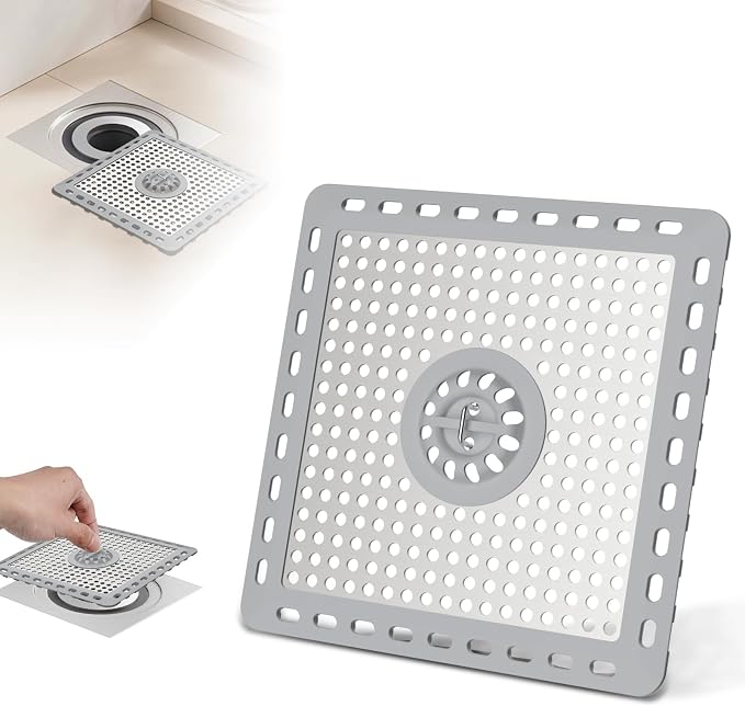 Hibbent Upgraded Shower Drain Hair Catcher, Shower Cover by Hibbent