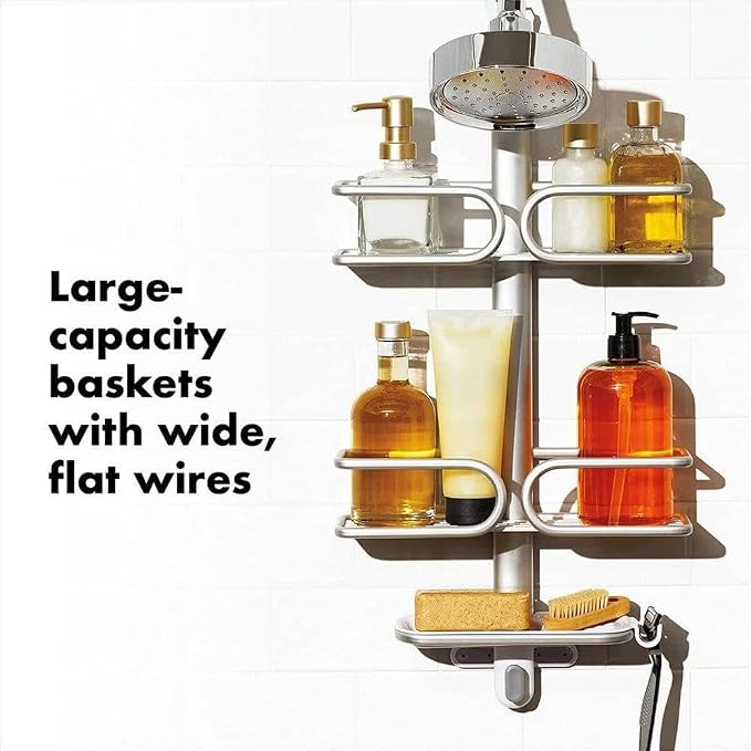 OXO Good Grips 3-Tier Aluminum Shower Caddy - Image 5