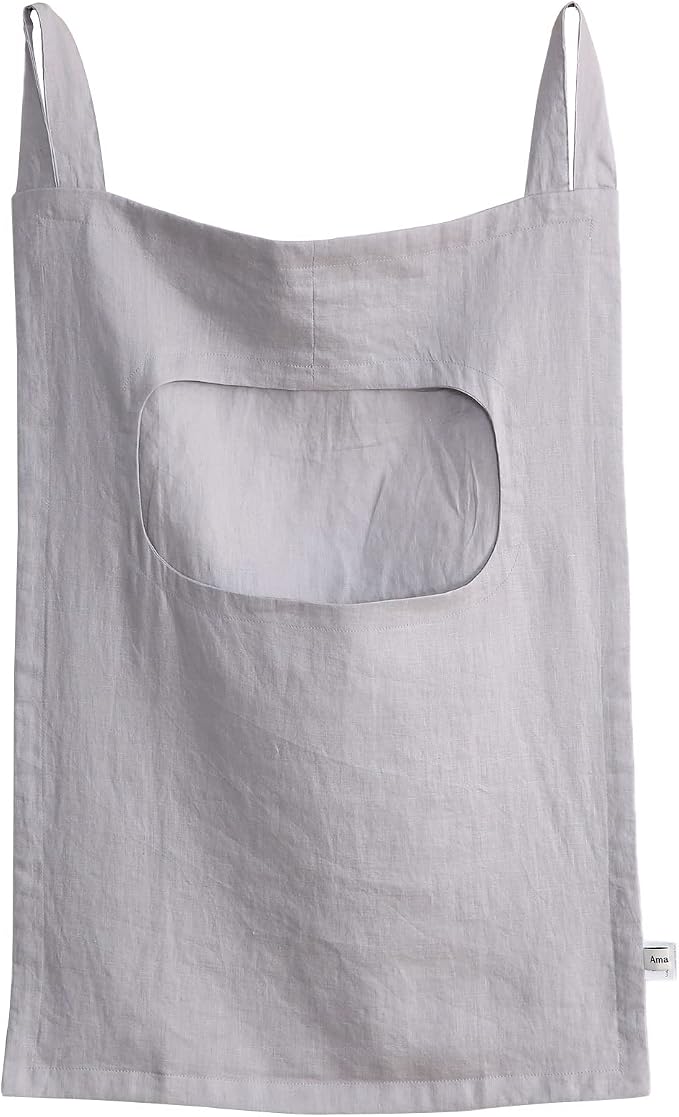 Amazhiyu 100% Linen Door Hanging Laundry Hamper Bag, 19x27 Inches by Amazhiyu