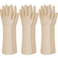 Rubber Dishwashing Gloves, Non-Slip Kitchen, Ivory Large, 3 Pairs | Korean by QualityKitchenandHome