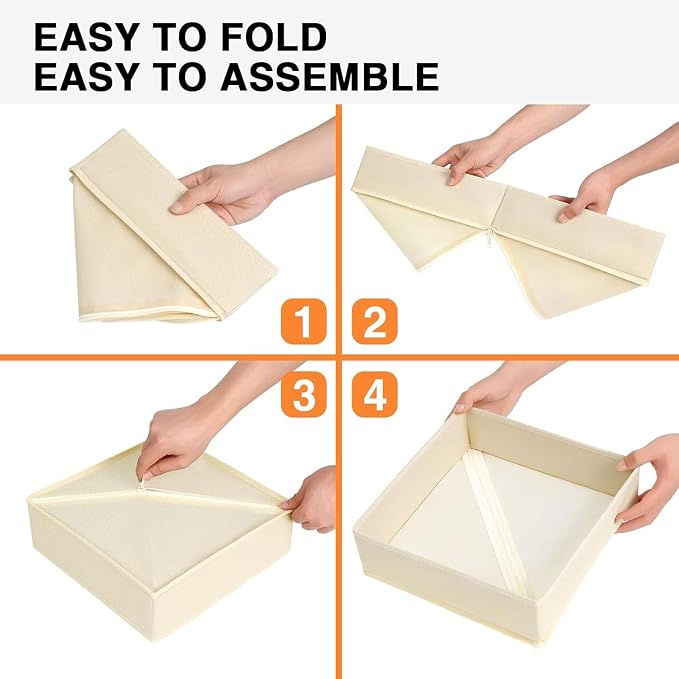 DIMJ Drawer Organizer Clothes 12 Pack - Image 4