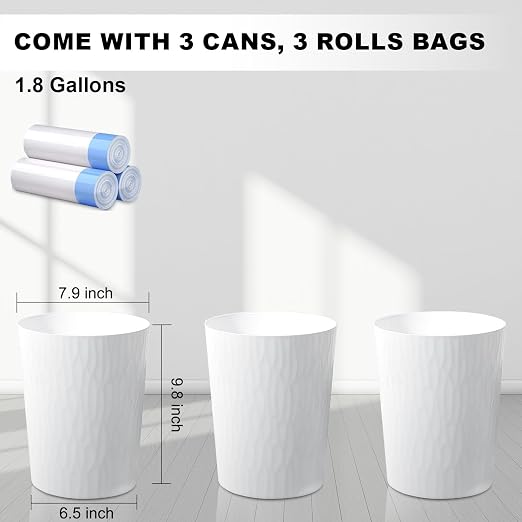 UUJOLY Small Bathroom Trash Can - Image 2
