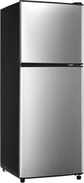 4.8 Cu. Ft. Fridge with Freezer, 2-Door Mini Fridge with Freezer, Adjustable Thermostat Small Refrigerator, Dorm Refrigerator for Apartment, Office, Kitchen, Silver