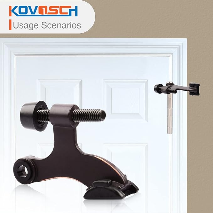 2 Pack Hinge Pin Door Stopper Oil Rubbed Bronze - Image 5