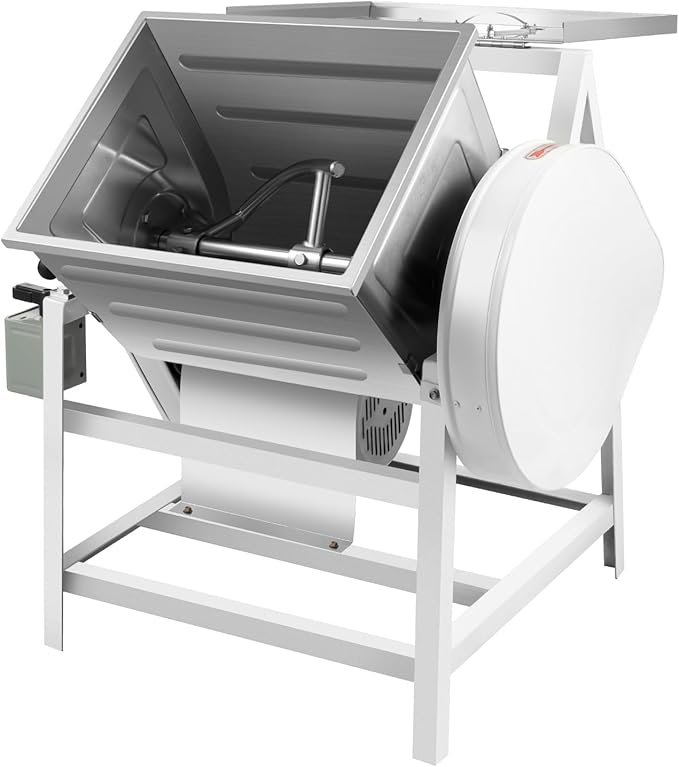Commercial Dough Mixer 30Qt Commercial Food Mixer 1500W 110V Electric Dough Mixer Heavy Duty Dough Blender Kneading Machine with 90 Degree Tilt for Bakery Pizzeria Restaurant School