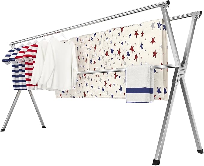Clothes Drying Rack, Heavy-Duty Folding Laundry Drying Rack by DryingSolved
