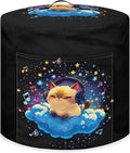 Xoenoiee Cat Starry Cloud Music Notes Pattern Pressure Cooker Cover for 8qt Kitchen Appliance Dust Cover with Pockets for Rice Cooker Air Fryer Slow Cooker