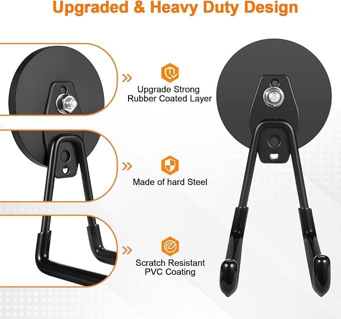 ENUODA Strong Magnetic Hooks Heavy Duty Large Magnet Garage Storage Hooks - Image 5