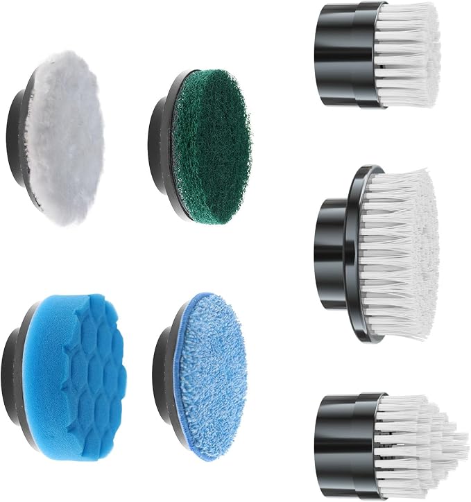 Electric Spin Scrubber Replacement Brush Heads, - Image 6