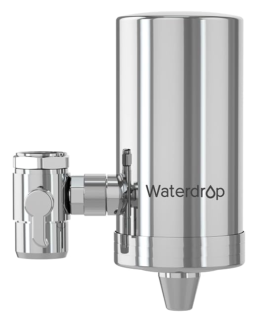 Waterdrop FC-06 Water Filter for Sink Faucet, 360° Rotating Stainless Steel | by Waterdrop