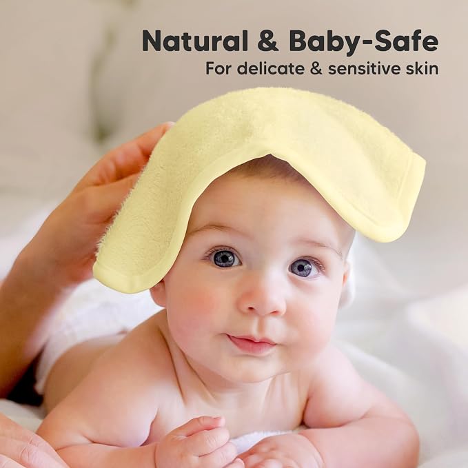 6-Pack Baby Washcloths, Soft Absorbent Washcloths - Image 5