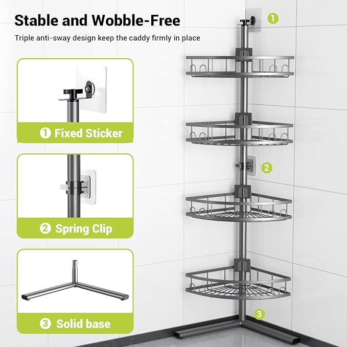 Standing Corner Shower Caddy - Image 4