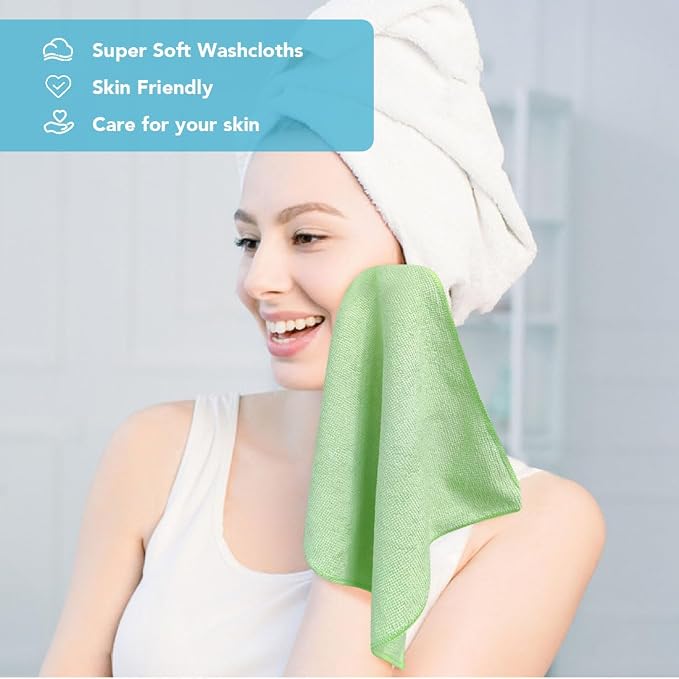 Orighty Microfiber Washcloths 800 Pack, Highly Absorbent and Soft Feel Face - Image 2