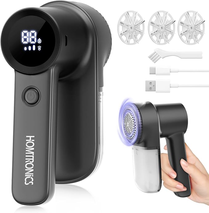 Rechargeable Lint Shaver, Lint Remover by Homtronics