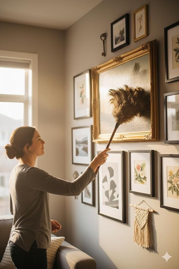 28-29 inch Natural Ostrich Feather Duster - Image 7