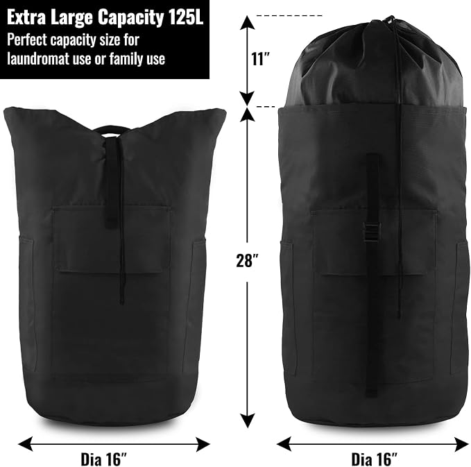 Laundry Backpack Bag 125L Extra Large, Heavy Duty - Image 2