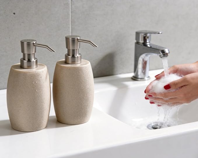 Clasin Home Sandstone Textured Resin Soap Dispenser - Image 8