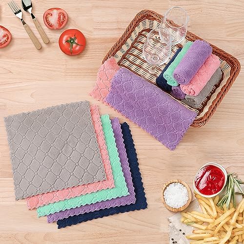 Homaxy 12 Pack Super Soft & Absorbent Dish Cloths - Image 6