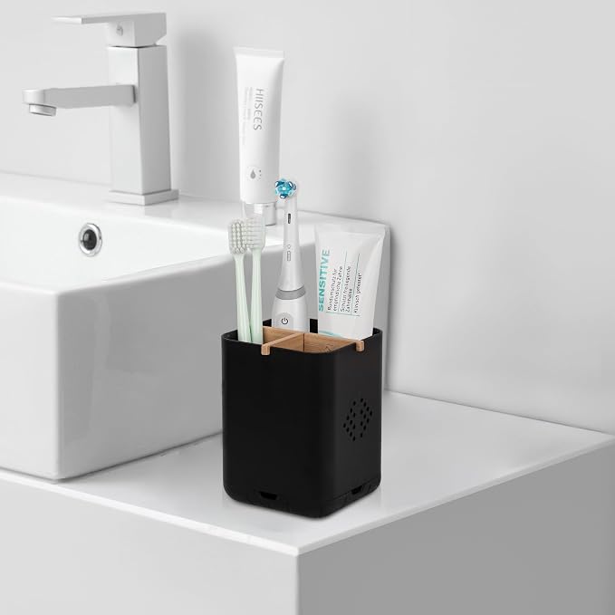 Toothbrush Holders for Bathrooms, Electric Toothbrush Holder, 3 Slot Vanity - Image 2