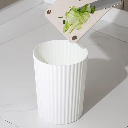JiatuA Small Trash Can Plastic Wastebasket Round Garbage Container Bin - Image 4