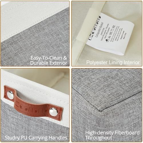 DECOMOMO Small Storage Basket, Closet Storage Bins - Image 5