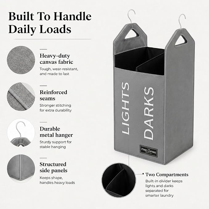 TFLC Hanging Laundry Hamper Bag - Image 5