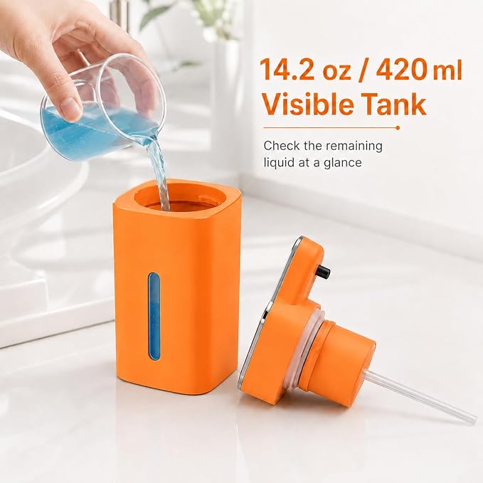 Automatic Liquid Soap Dispenser Touchless, USB Rechargeable | 14.2 oz Hand Soap - Image 6