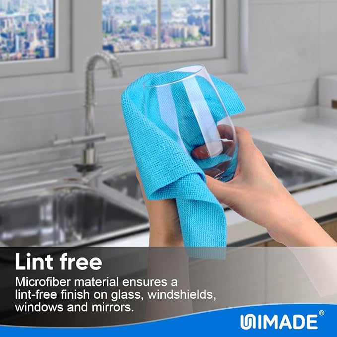 UNIMADE Microfiber Cleaning Cloth, 50PK Reusable Microfiber Cleaning Cloth - Image 5