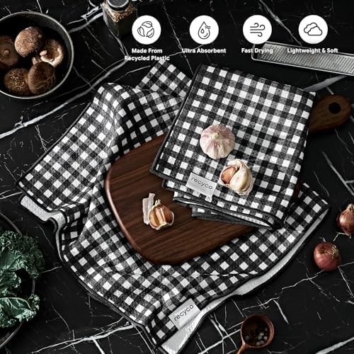 RECYCO Waffle Kitchen Towel Set of 2 - Image 2
