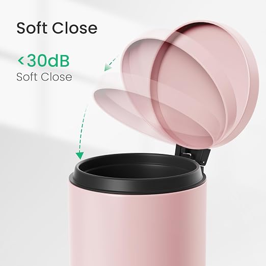 Cesun Small Round Bathroom Trash Can - Image 4