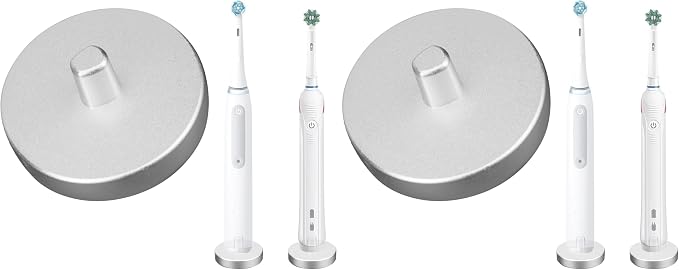 Silver Electric Toothbrush Holder by LUEXBOX