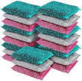 Dish Sponges for Kitchen Non-Scratch Scrub Sponges for Dishes, Stainless Steel by TheCrownChoice