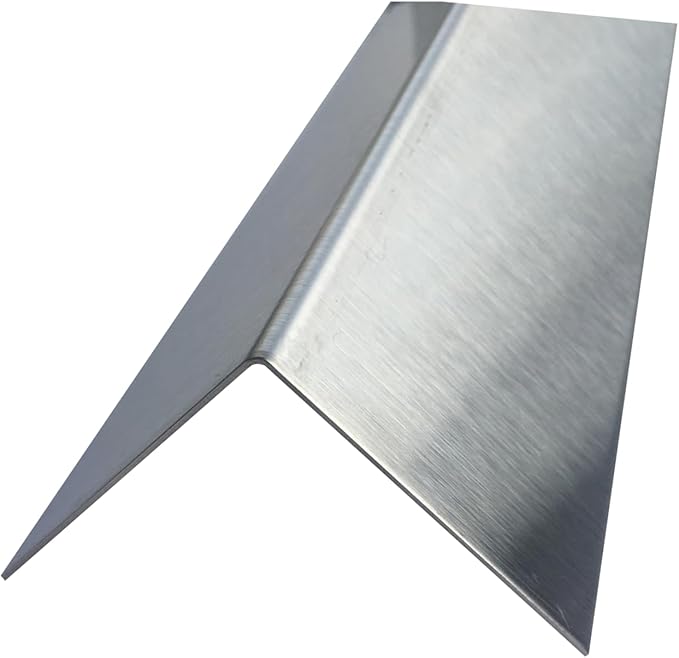 Brushed 304 Stainless Steel Corner Guards, 48" Wall Protectors, 20ga & 16ga, Available in 1/2" to 4", Multi-Pack Options (1, 2, 5, or 10) (1, 2 1/2 x 2 1/2, 20ga, No Hug Edges)