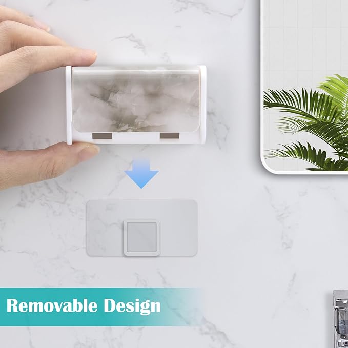 2 PCS Toothbrush Holders Wall Mounted - Image 4