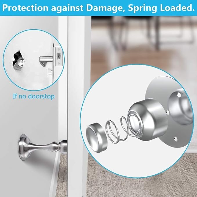 Doorstop Magnetic Door Stopper Door Catch Door Holder Stainless Steel | 1-Pack - Image 5