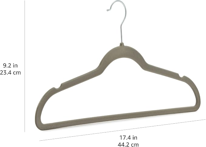 Amazon Basics Slim Velvet Non-Slip Space Saving Suit Clothes Hangers, Sturdy - Image 8