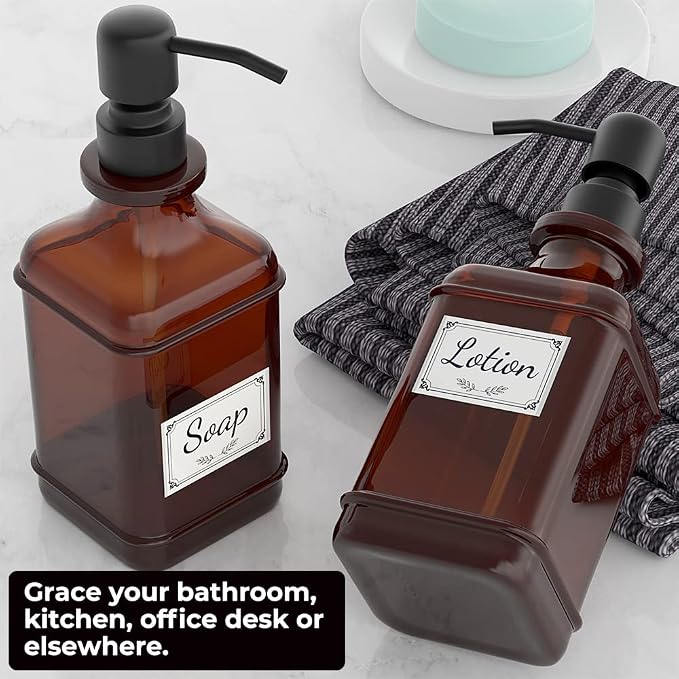 Soap Dispenser 2 Pack, Hand Soap Dispensers - Image 5