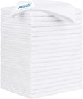 HOMEXCEL White Microfiber Cleaning Cloth 20 Pack 11.5 x 11.5 inch Microfiber by HOMEXCEL