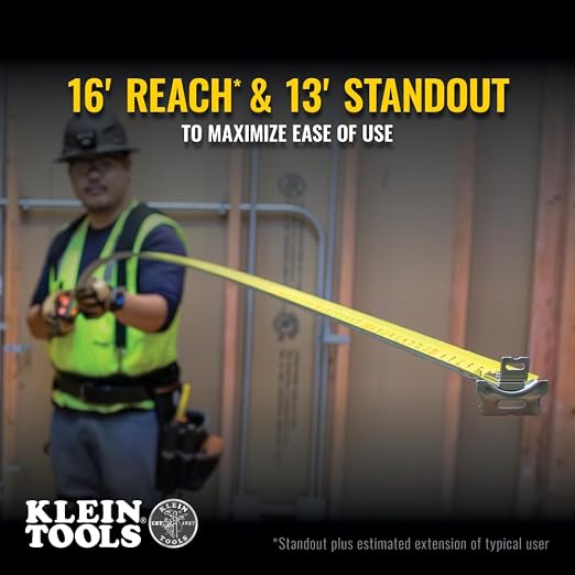 Klein Tools 9216 Tape Measure, Heavy-Duty Measuring Tape - Image 5