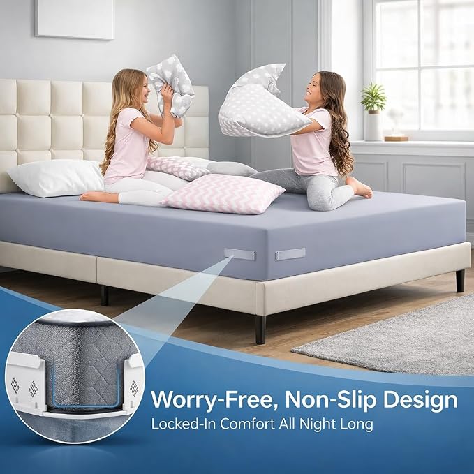 Bed Sheet Holders for Corners, Upgrade Bed Sheet Grippers Locks, Non-Slip Sheet - Image 3