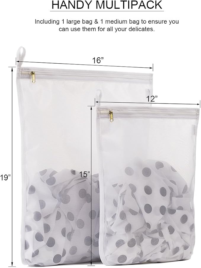 TENRAI Delicates Laundry Bags, Bra Fine Mesh Wash Bag - Image 2